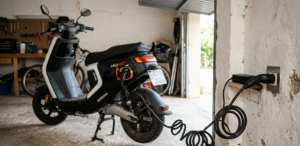 como se carga una moto electrica